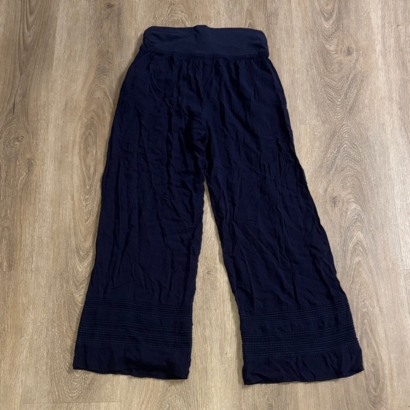 Lilka- Navy Wide-Leg Pants- size small - Picture 3 of 4